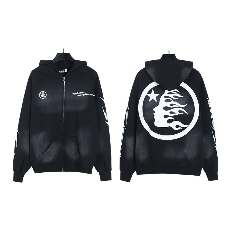 Hellstar Sport 후드 티셔츠와 스웨트 팬츠 세트